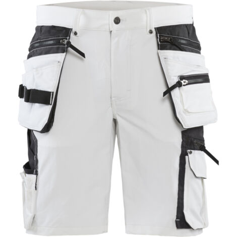 Short peintre stretch 4D 1088 Blanc/Gris foncé Blaklader - 108816451098C   56