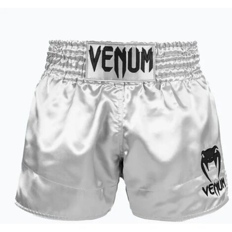 Short Venum Muay Thai Classic Argent/Noir L