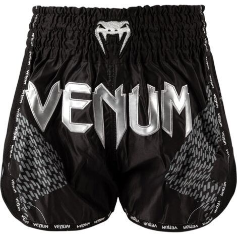 Short Venum Muay Thai Nexus Noir/Argent M