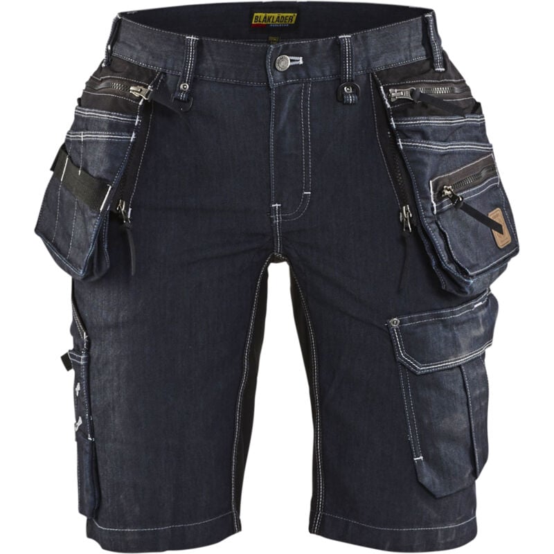 Short X1900 artisan denim stretch 2D femme Blåkläder 7992 Marine/Noir Blaklader 799211418999C 42