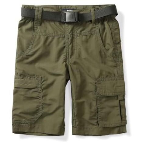Shorts De Randonnée - Séchage Rapide - Poches Cargo - Ceinture Incluse - Pour Hommes Et Enfants - Tailles 30 À 44 Et 3-14 Ans