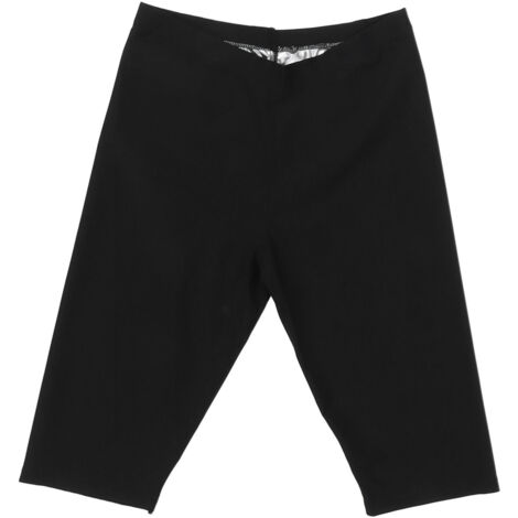 Shorts de Sauna Femme Respirants et Élastiques, Leggings Minceur Compression pour Sport, Course, Randonnée Taille L/XL