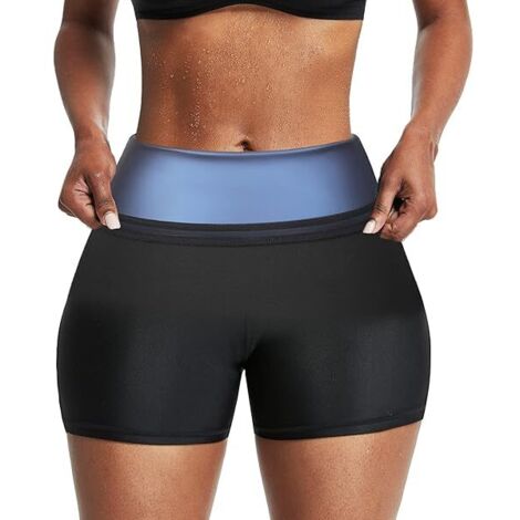 Shorts De Sudation - Leggings De Compression Haute Taille Pour Entraînement En Salle De Sport Et Activités Physiques - 1 Pièce