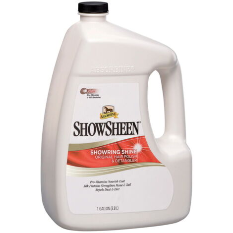 Show Sheen Absorbine lucidante sgrovigliante coda e criniera riduce tempi di pulizia e rottura crini 3,8 l