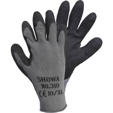 Showa 14905-9 Grip Black Baumwolle, Polyester Arbeitshandschuh Größe (Handschuhe): 9, L EN 388   CAT