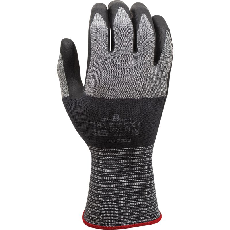 381 Guanto Da Lavoro Senza Cuciture Microfibre Nitrile Usi Generici 7/M - Showa