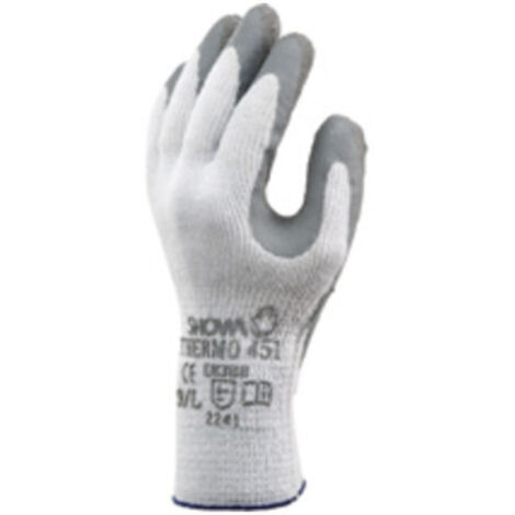 Showa 451 Latex nahtlos gepolsterter Thermo-Arbeitshandschuh 10/XL