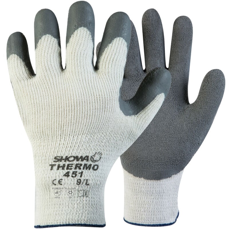 Guanti Lattice 451 Thermo Grigi 9 Showa
