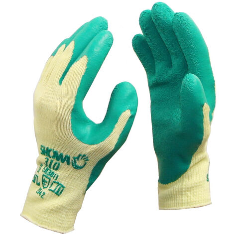 SHOWA Handschuhe Green Grip 310G Latex mit Strickbund 11