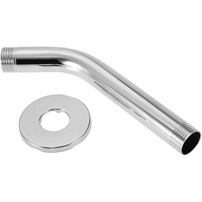 Shower Arm 6 Inch Thick Stainless Steel Hose Shower Accessories for Bathroom Shower Head, Thread Size G1/2 Inch