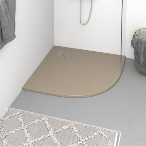 Shower Base Tray SMC Brown 90x90 cm vidaXL