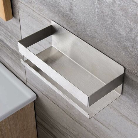 Shower caddies Self-adhesive Shower Shelf Drill-Free Shower Basket Bathroom Shelf Stainless Steel SUS304