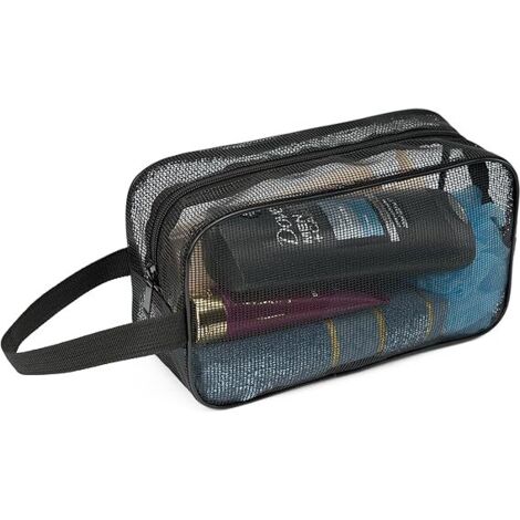 Shower Caddy Bag - Mesh Toiletry Organizer for Bathroom Gym Camping Travel - Portable Quick-Dry Storage Bag for Bath Products - 1 Piece