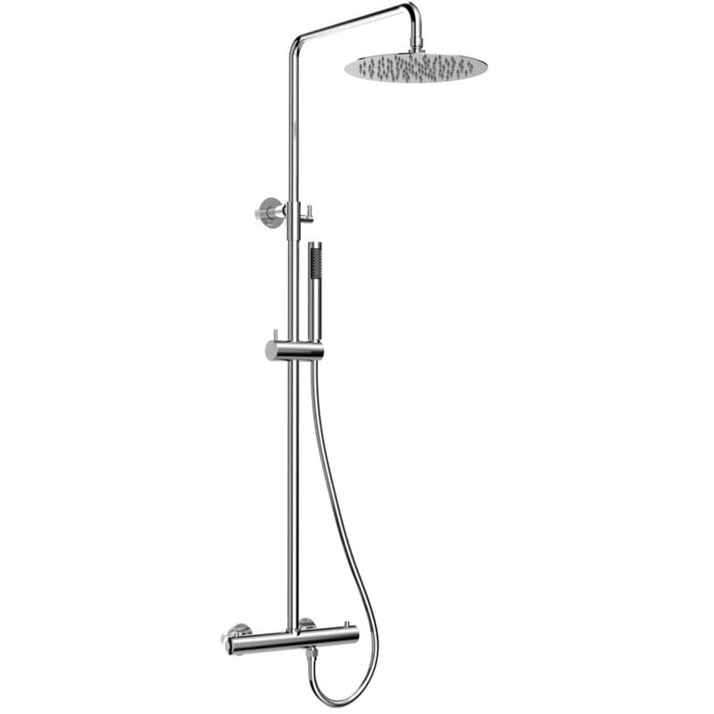 Shower Combi Set avec robinet de mélangeur thermostatique, chrome