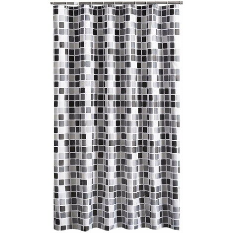 Shower Curtain 200 x 240 cm (L x H), Anti-Mould, Anti-Bacterial, Water-Repellent Shower Curtain with Soft Polyester Fabric, Bath Curtains with Beautiful Patterns for Bathroom Toilet