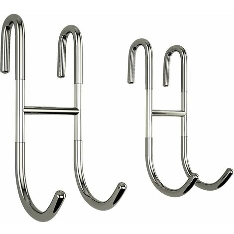 Stainless Steel Hook (8pcs) - Heavy Duty Wall Bracket (5x2cm) - U-shape Metal  Hooks With 2 Holes Holds Up To 40kg Weight, Screw-on Wall Hooks Screw-on