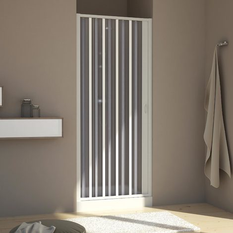 Shower door in PVC mod. Aura with side opening