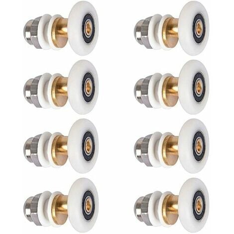 BOED Shower Door - Roller Caster Wheel for Shower Door Sliding Rollers Door Roller Replacement Wheel 8pcs 25mm