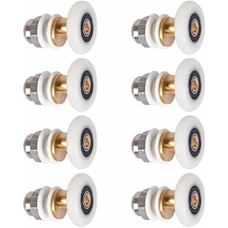 Shower Door Rollers - Shower Roller Wheel Pully Parts Fixing Replacement for 8pcs 25mm