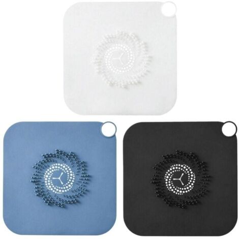 Shower Drain Filter, 2 Pack Silicone Hair Catcher, Easy to Install and Clean Shower Drain Covers for Bathroom Drain YMYNY