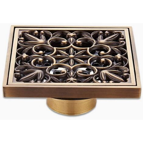 Shower Drainer Drainer Bathroom Toilet Kitchen Balcony Deodorant Waste Drain Grate Strainer Cover Creative Contemporary Brass 1pc Floor Mounted, Gold