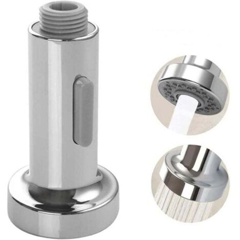 Shower Faucet, Kitchen Sink Mixer, Push Down Pro Head 2 Spray Functions Kitchen Mixer Universal Hand Shower Faucet Accessories（Money）