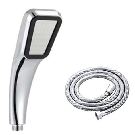 Shower Head 300 Holes Water Saving High Pressure Handheld Rectangular Bathroom Shower Accessories(Shower Head Pipe )