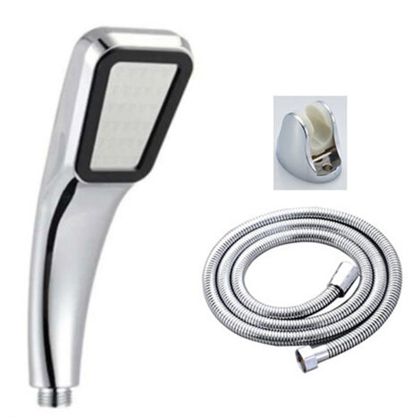 Shower Head 300 Holes Water Saving High Pressure Handheld Rectangular Bathroom Shower Accessories(Shower Head Pipe Bracket )
