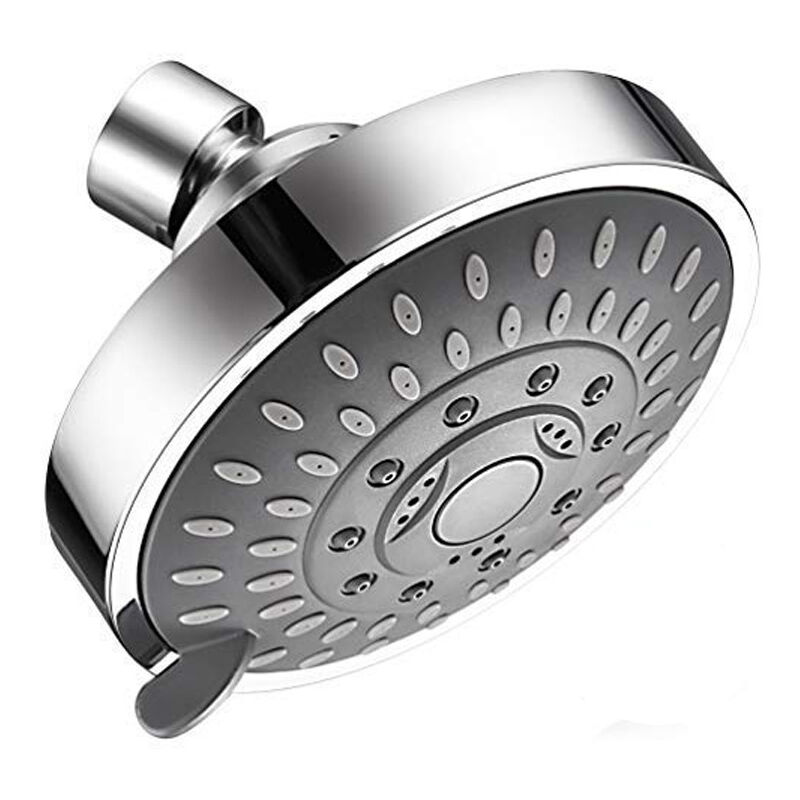 Shower head, 5 kinds of water outlet adjustable, 360 degree rotation, suitable for family bathroom