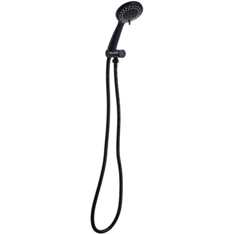 Shower Head and Hose Kit TAMUSHAL 3-function Black