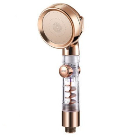 Shower Head, Anti-Limescale Filter Shower Head, 3 Jet Types and On/Off Switch, Water Saving Rain Shower, High Pressure Hand Shower