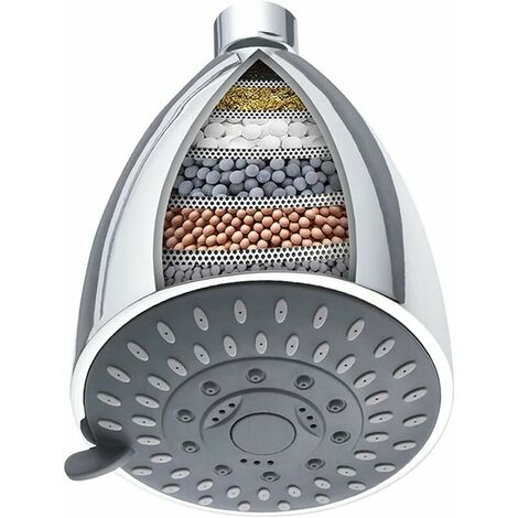 Shower Head Filter, 15 Stage Hard Water Softener Shower Head Filter with 5 Modes Hard Water Softener Filter Cartridge