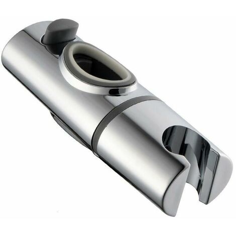 Shower head holder for standard Ellipse slide bar 32 x 17 mm - chromed ABS