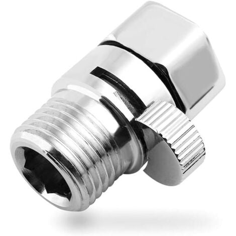 BEIJIYI Shower Head Shut-Off Valve, Flow Shut-Off Valve, Brass Flow Valve, Universal Replacement Part