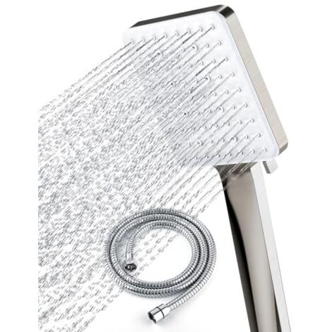 Shower head with 1.5m hose, with shower head, 6 jet types, gold