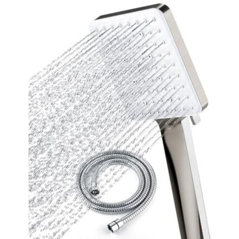 Shower head with 1.5m hose, with shower head, 6 spray patterns, gold