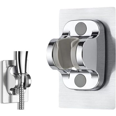 shower holder，No Drilling Hand Shower Holder Wall Mounted Shower Head Holder Universal Adjustable Shower Bracket Bathroom Accessories