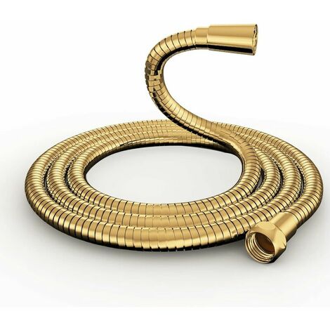Shower Hose Gold - Shower Hose 1.5m, Anti-torsion Stainless Steel Shower Hose, Anti-explosion, Shower Hose 1.5m, Chrome