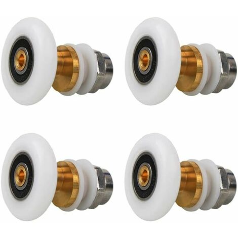 Shower Roller 4 Pieces Shower Roller Shower Door Wheel Shower Door Sliding Rollers Door Replacement Wheel for Shower Door Roller(23mm)