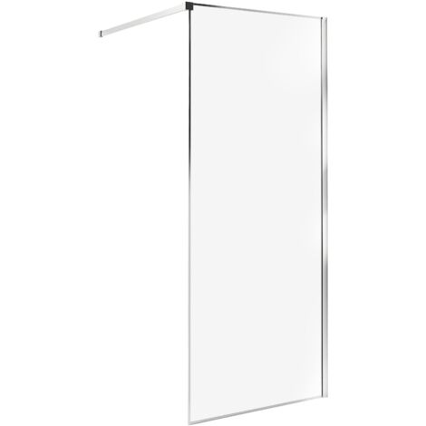 Shower Screen WASPAM 800 x 1900 mm Silver