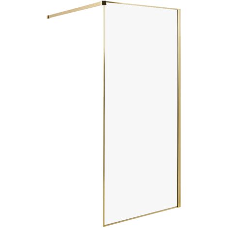 Shower Screen WASPAM 900 x 1900 mm Gold