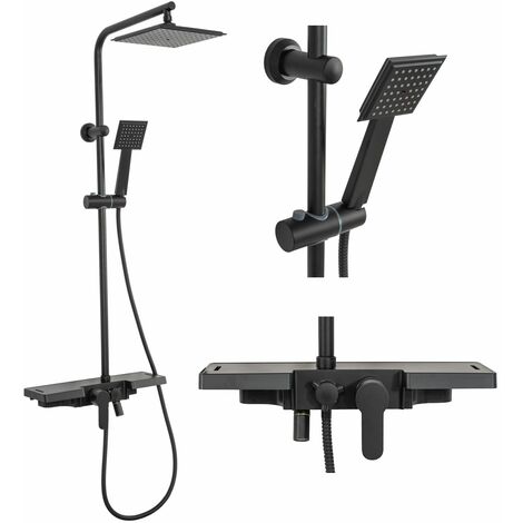 Shower Set REA Bravo Black