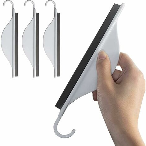 Shower Squeegee With Wall Hook Bathroom Squeegee, Bathroom Window Squeegee, Bathroom Wiper For Shower, Bathroom,(3pc）