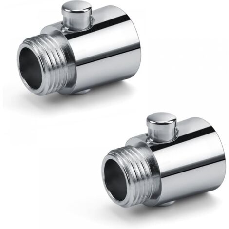Shower stop, 2 pieces G1/2 shower head shut-off valve, shower water saver made of high-quality ABS material, suitable for kitchen or shower