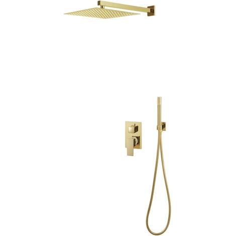 Shower System Stainless Steel 201 Gold vidaXL