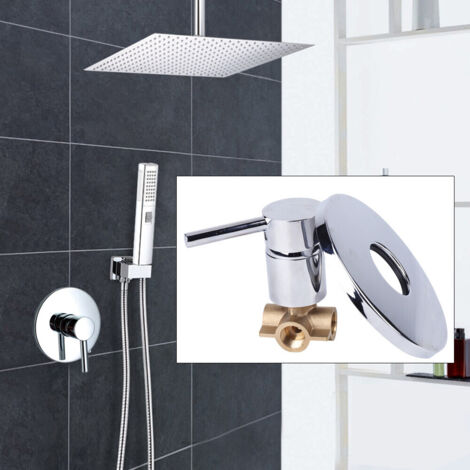 Shower Tap Control Valve Single Handle Brass Hot & Cold Mixer Faucet Wall Mount USA