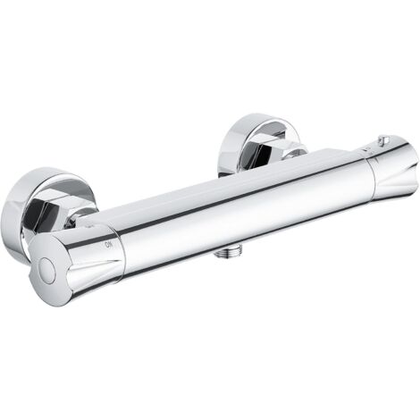 Shower tap, shower tap with thermostat, shower mixer thermostat, shower tap, chrome, brass