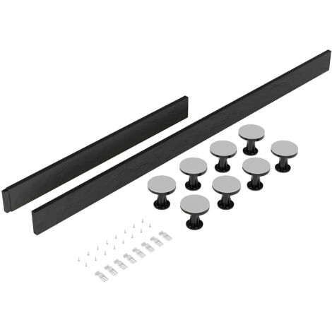 Shower Tray Leg Set - Slate Grey - For 1100mm-1200mm Rectangular Resin Trays