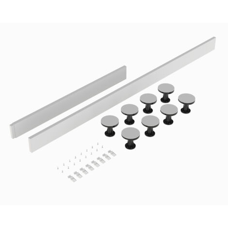 Shower Tray Leg Set - White - For 1100mm-1200mm Rectangular Resin Trays