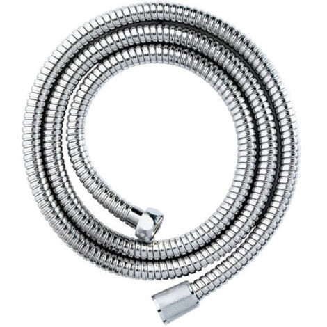 Showerdrape Chrome 2m x 11mm Double Spiral Hose